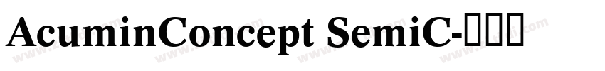 AcuminConcept SemiC字体转换